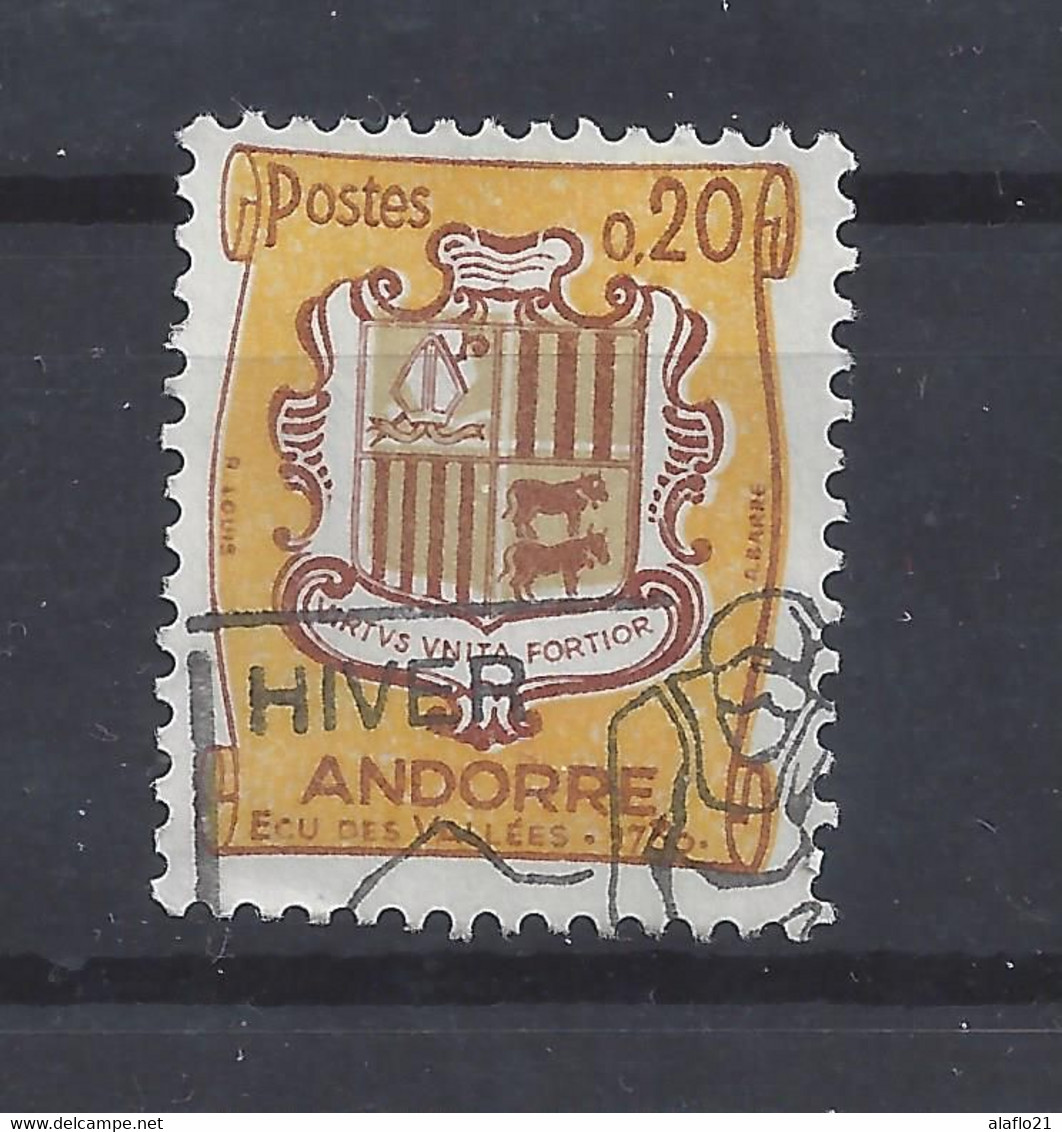 ANDORRE N° 157 - ARMOIRIE - OBLITERE - Used Stamps