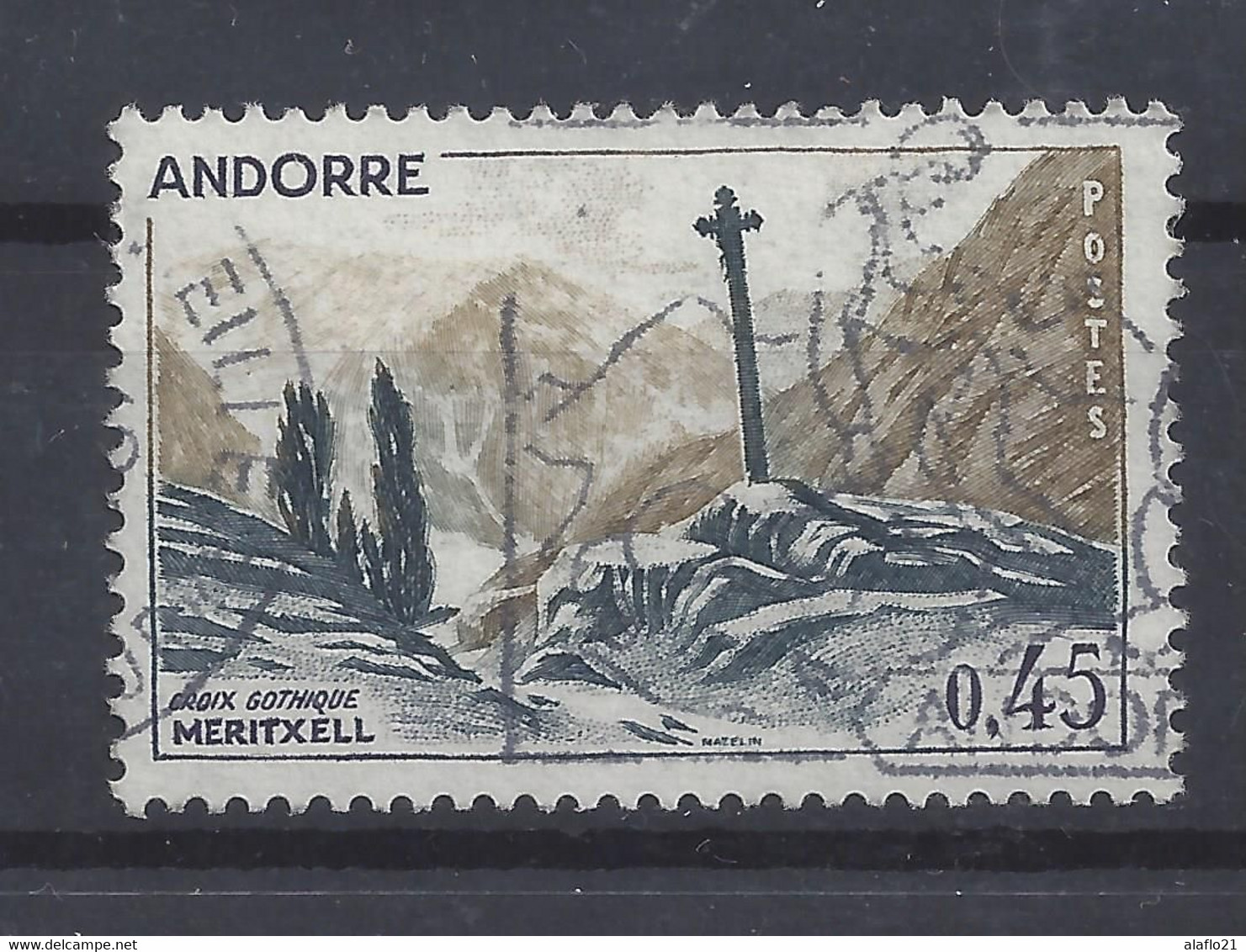 ANDORRE N° 160 - PAYSAGE - OBLITERE - Used Stamps