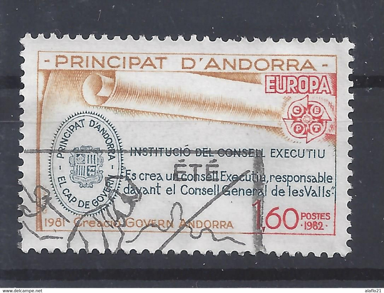 ANDORRE N° 300 - EUROPA 1982 - OBLITERE - Usados