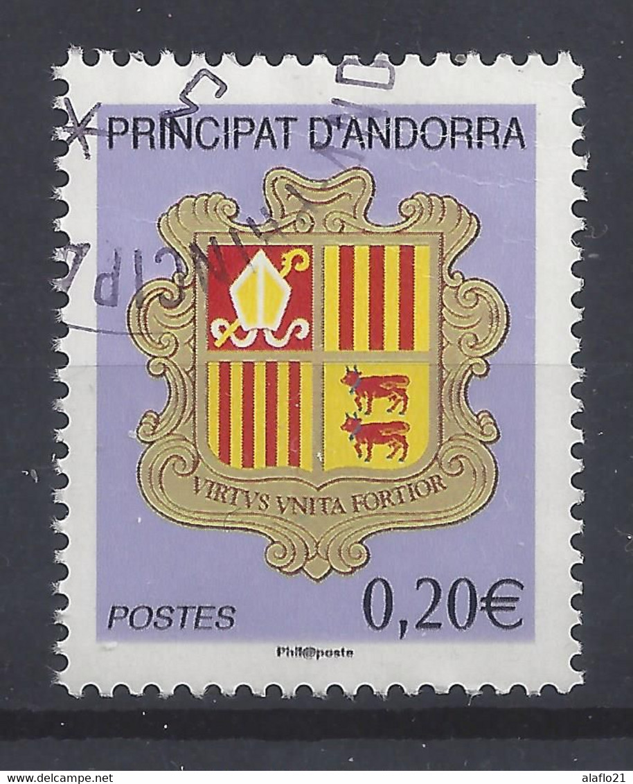 ANDORRE N° 684 - ARMOIRIES - OBLITERE - Used Stamps