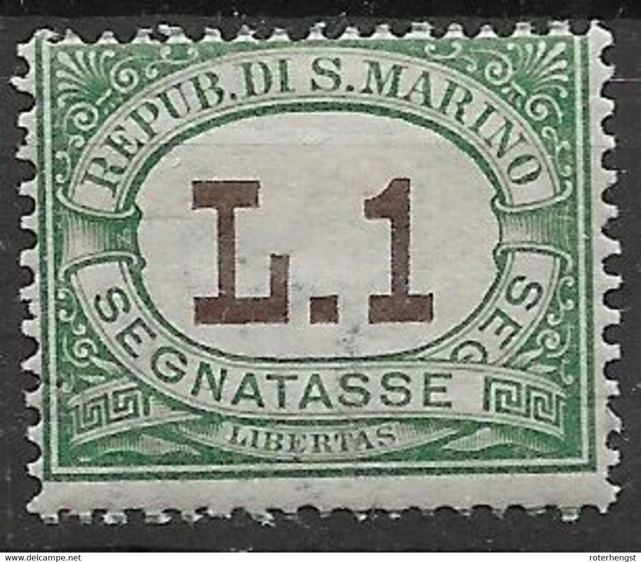 San Marino Mh * 1897 8 Euros - Timbres-taxe