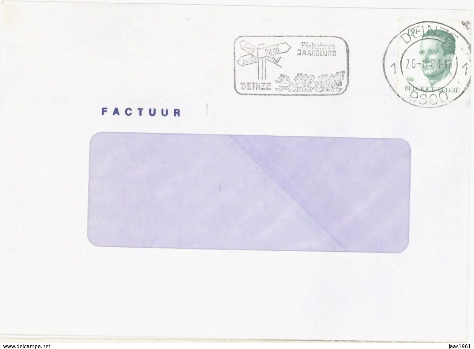 BELGIUM. POSTMARK DEINZE - Andere & Zonder Classificatie