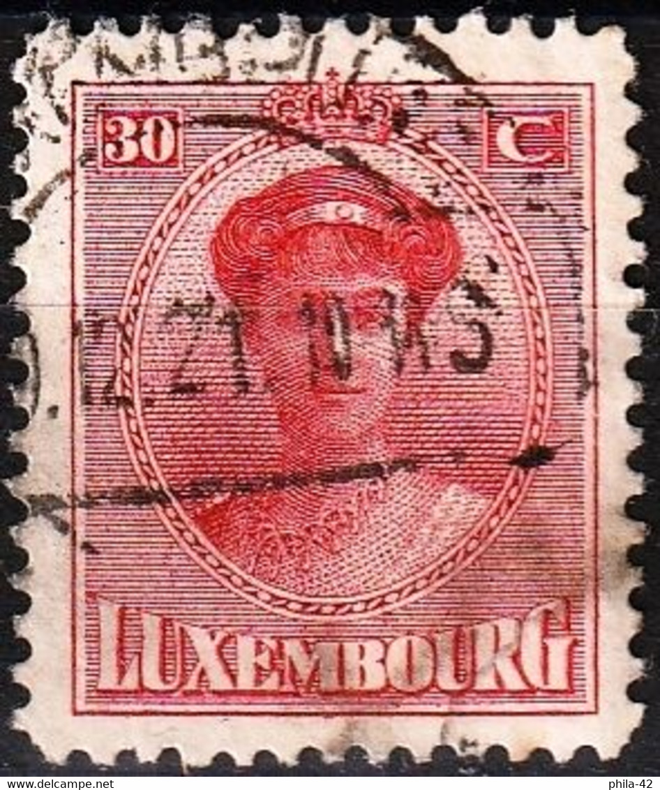 Luxembourg 1921 - Mi 129 - YT 127 ( Grand Duchess Charlotte ) - 1921-27 Charlotte Di Fronte