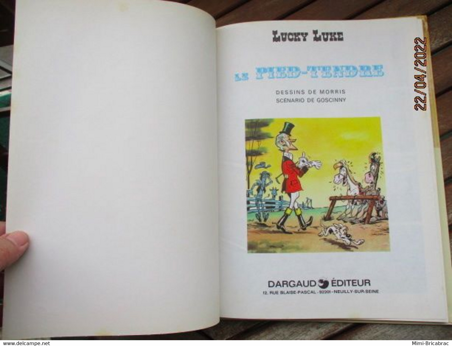BD2009 Album CARTONNE LUCKY LUKE : LE PIED TENDRE Réédition De 1973 , TRES Bon état ! - Lucky Luke