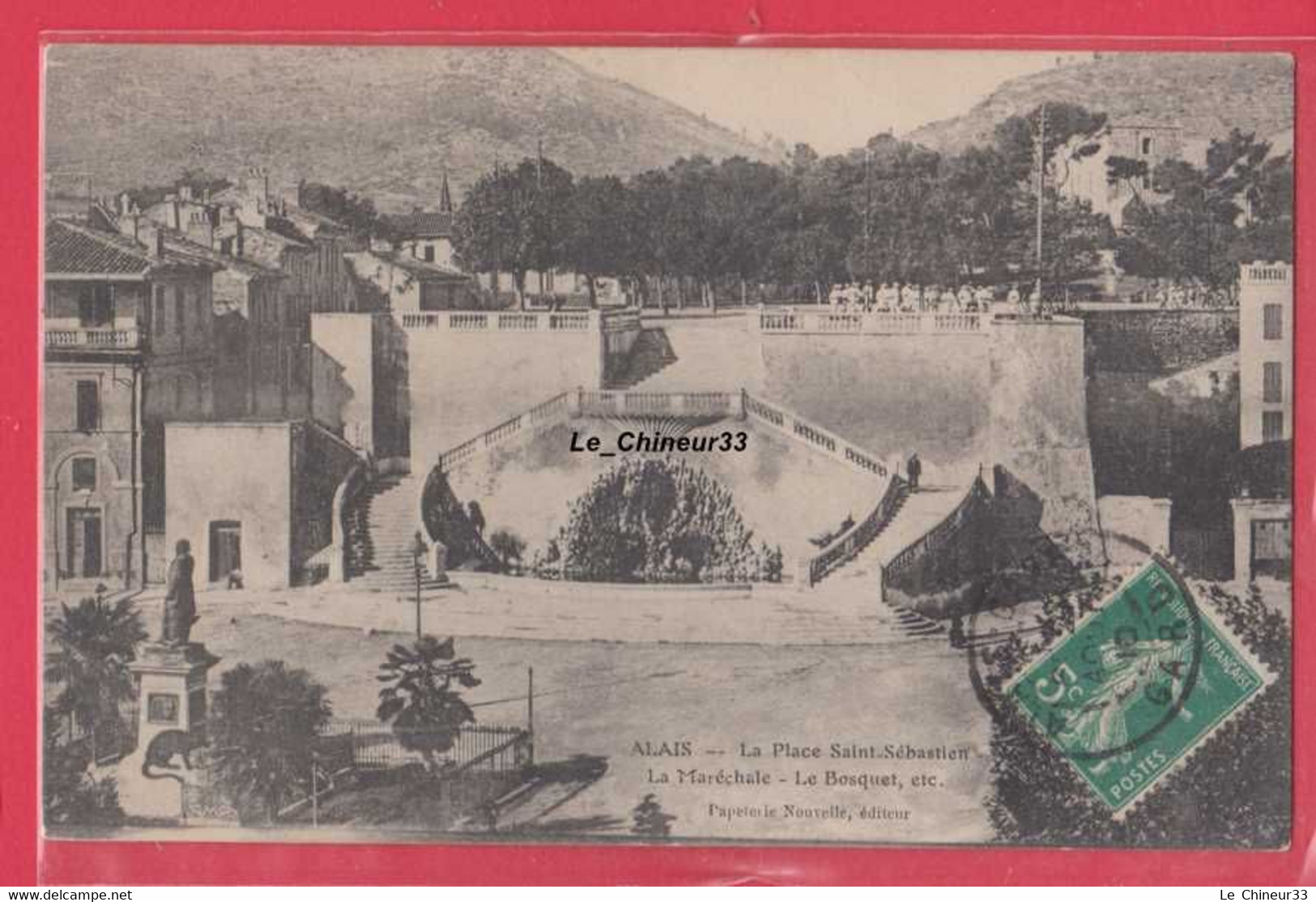 30 - ALES ( ALAIS )--La Place Saint Sébastien-La Marechale-Le Bosquet Etc - Alès