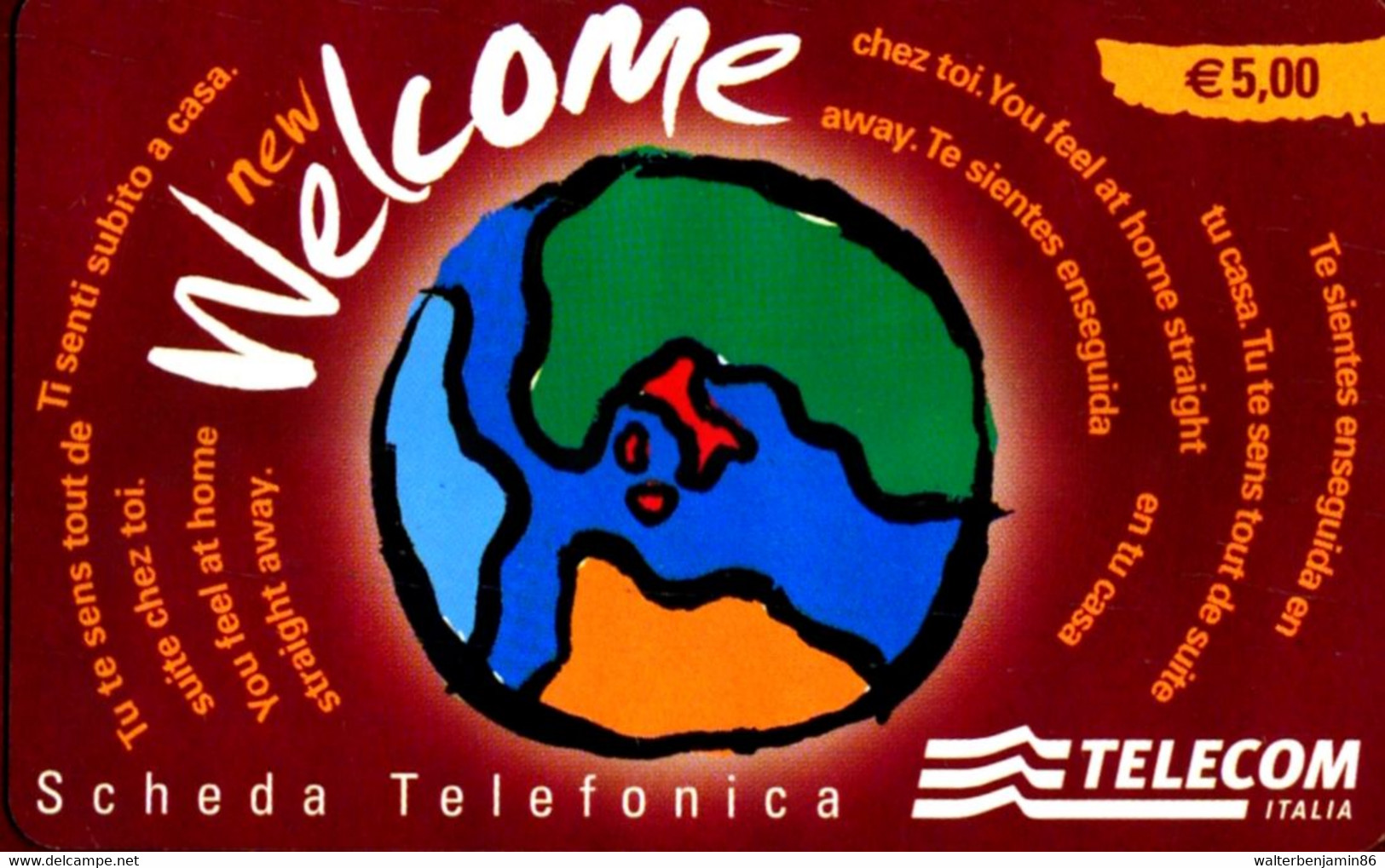 C&C 6150 SCHEDA TELEFONICA USATA WELCOME VINACCIA WEL - Öff. Diverse TK