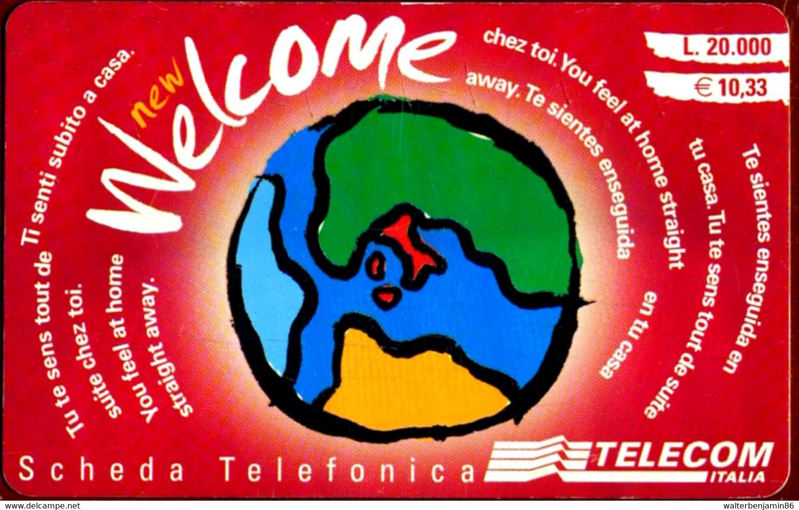 C&C 6110 SCHEDA TELEFONICA USATA WELCOME VINACCIA WCB - Öff. Diverse TK