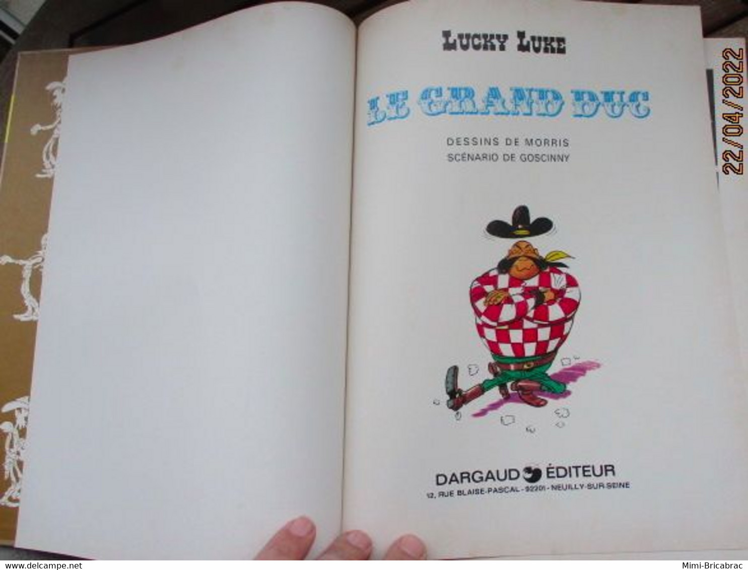 BD2009 Album CARTONNE LUCKY LUKE : LE GRAND DUC édition Originale De 1973 Coté 40€ , TRES Bon état ! - Lucky Luke