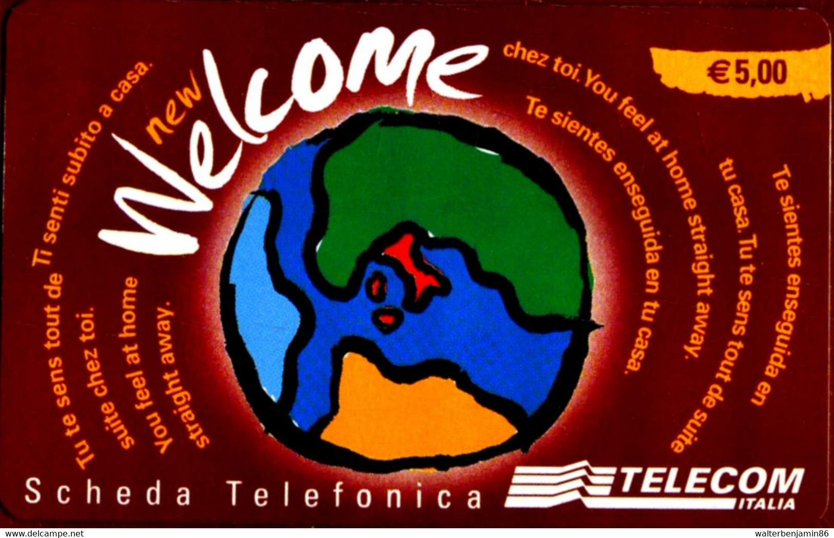 C&C 6148 SCHEDA TELEFONICA USATA WELCOME VINACCIA WEH - Öff. Diverse TK