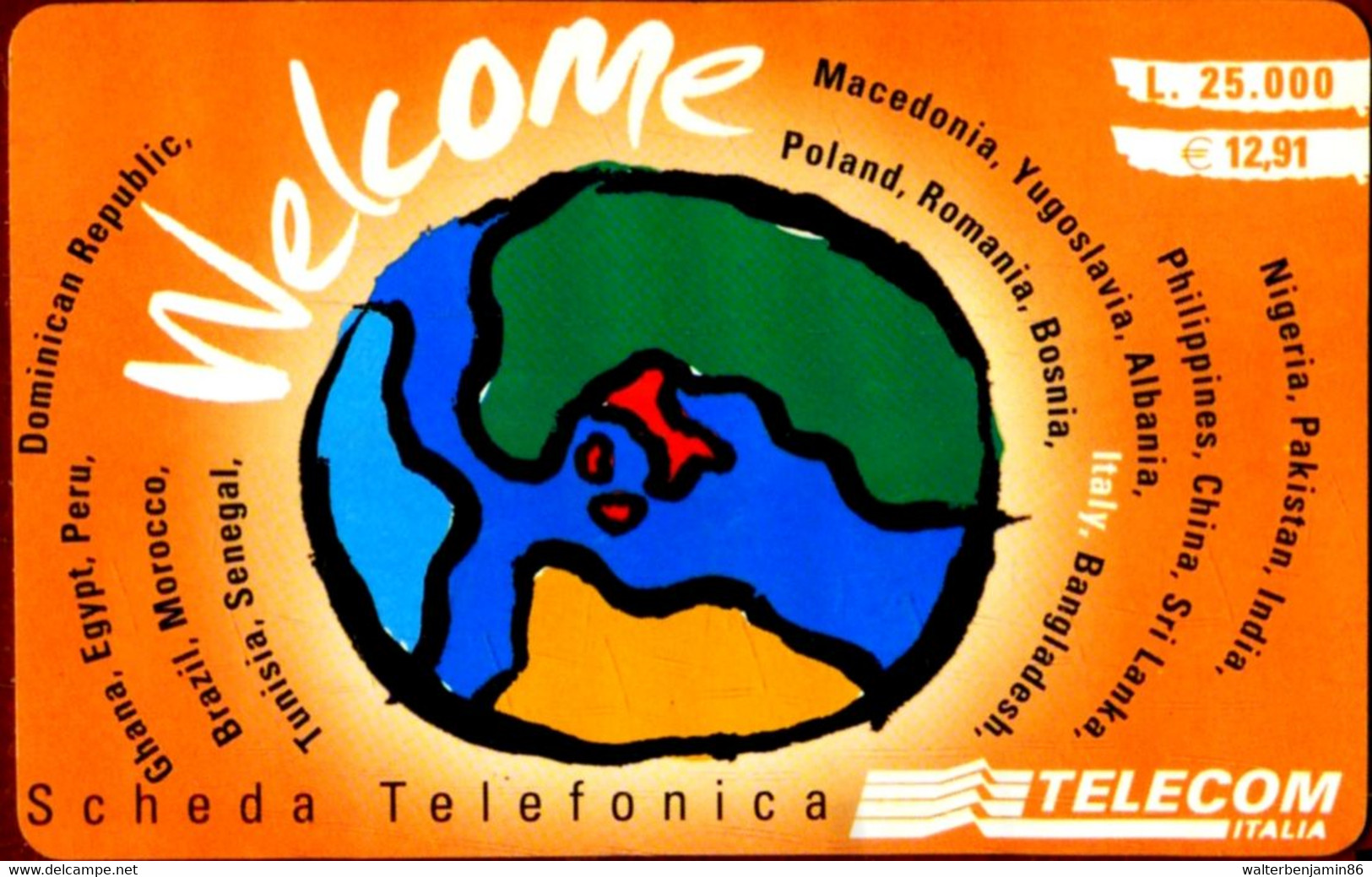 C&C 6106 SCHEDA TELEFONICA USATA WELCOME ORANGE WLF - Öff. Diverse TK