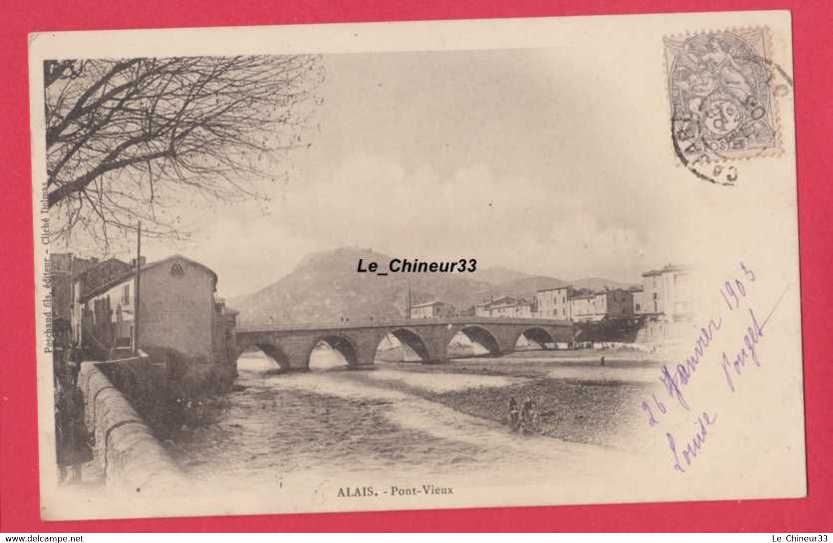 30 - ALES ( ALAIS )--Pont Vieux----Pionniere - Alès