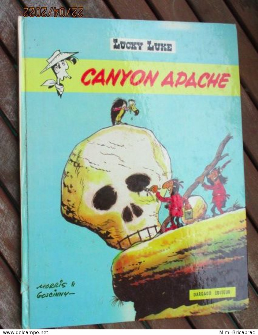 BD2009 Album CARTONNE LUCKY LUKE : CANYON APACHE Réédition De 1972 , TRES Bon état ! - Lucky Luke