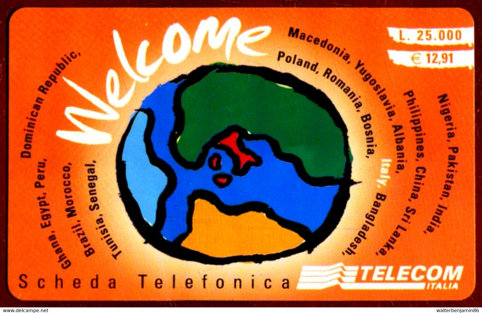 C&C 6103 SCHEDA TELEFONICA USATA WELCOME ORANGE WLC - Öff. Diverse TK