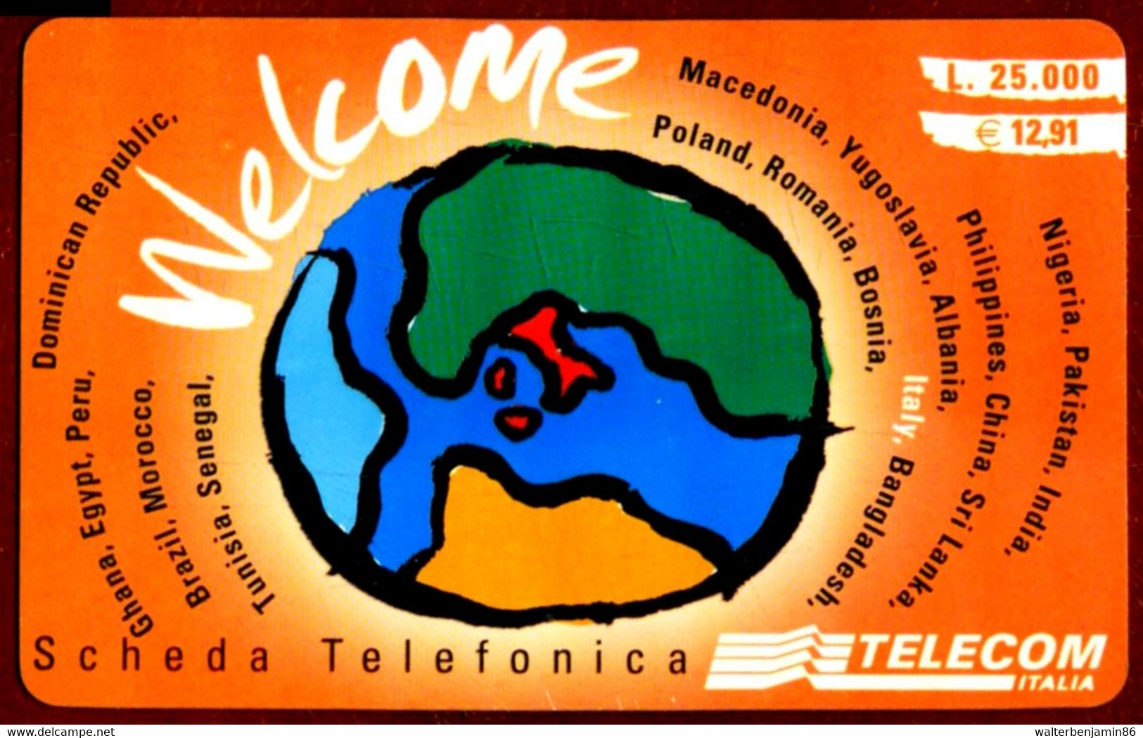 C&C 6107 SCHEDA TELEFONICA USATA WELCOME ORANGE WLG - Öff. Diverse TK