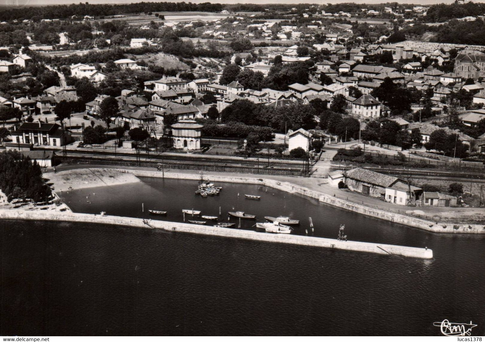 64 / BOUCAU / VUE AERIENNE / LE PORT / CIRC 1953 - Boucau