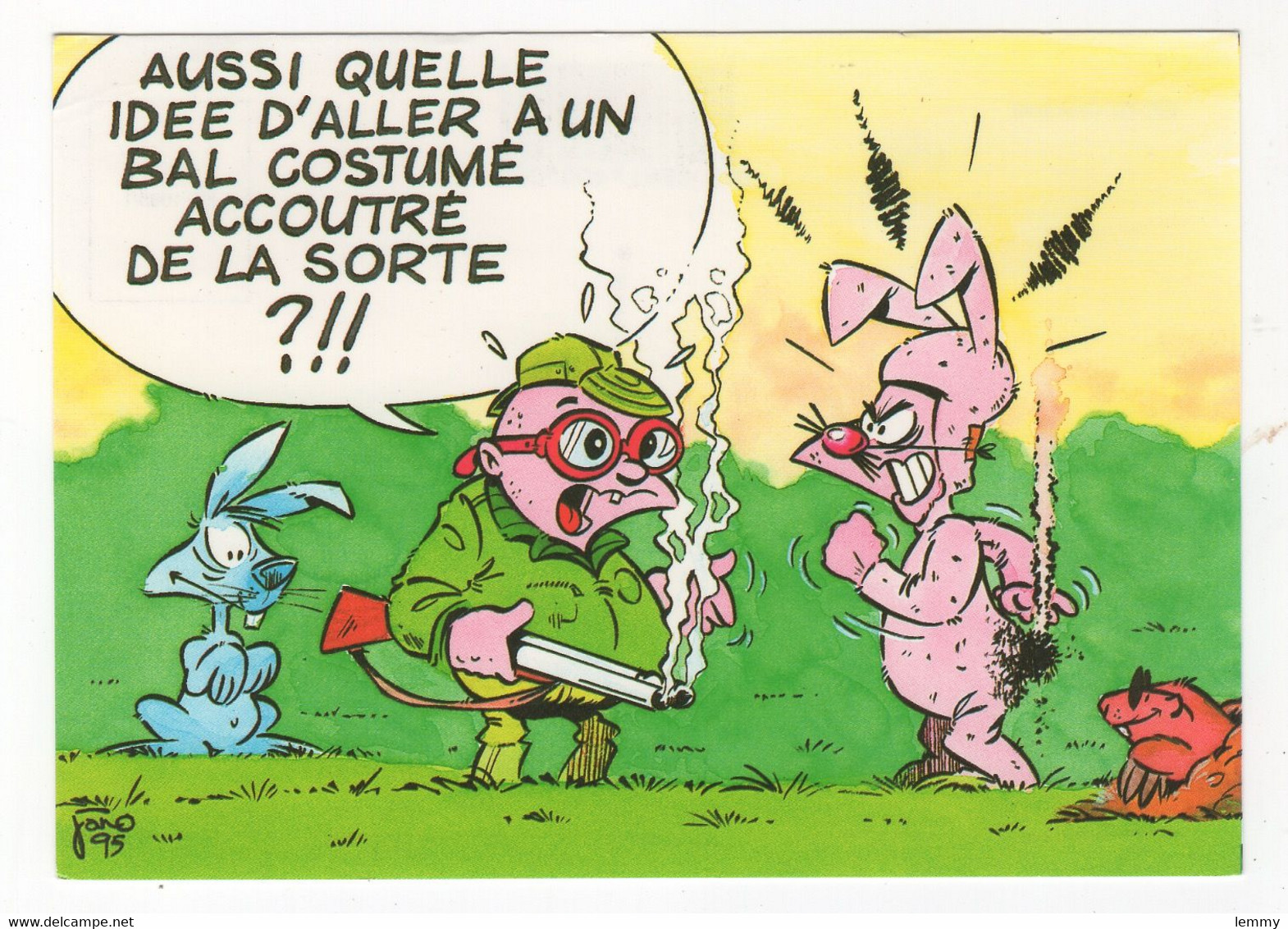 HUMOUR - CHASSE - LAPINS -  BAL COSTUMÉ... ABEILLE - HS 1085/1 - Humour