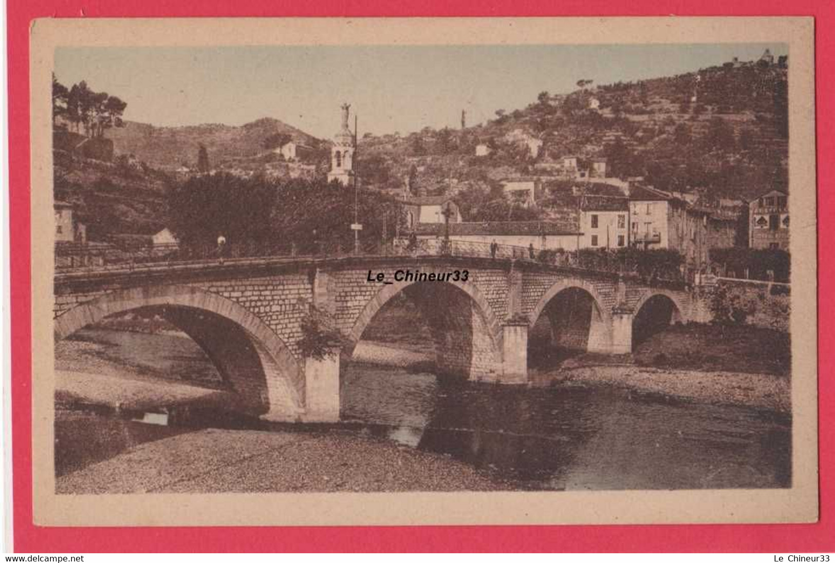 30 - ALES --Pont De Rochebelle--Colline De L'Hermitage---cpsm Pf - Alès