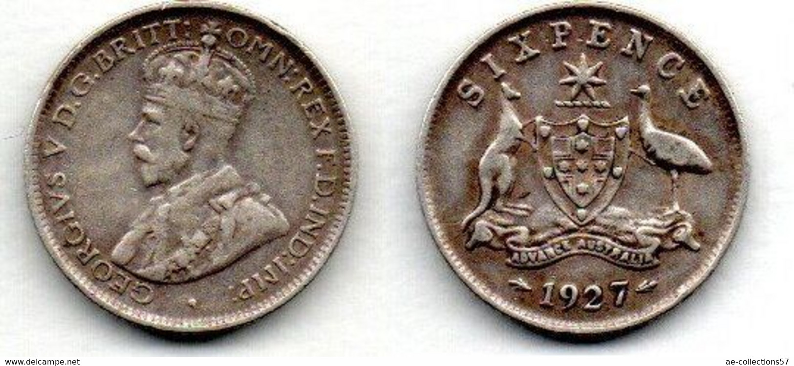 Australie -  6 Pence 1927 TB+ - Victoria