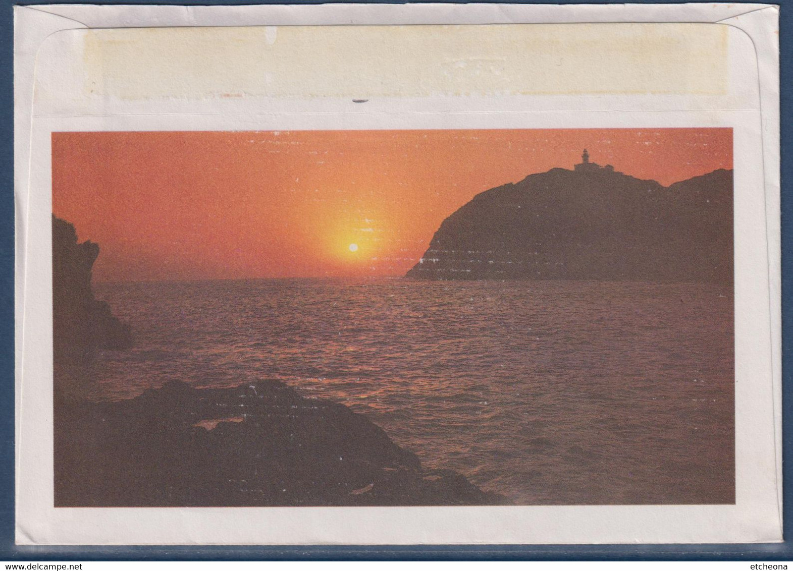 Enveloppe Illustrée A. Corsica Bastia 25.8.87 Flamme Son Musée D'ethnographie Son Soleil Monuments Timbre 2376 Marianne - Unclassified