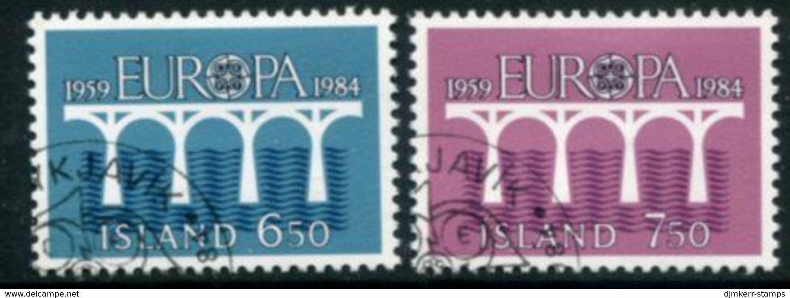 ICELAND 1984  Europa Used.  Michel 614-15 - Usati