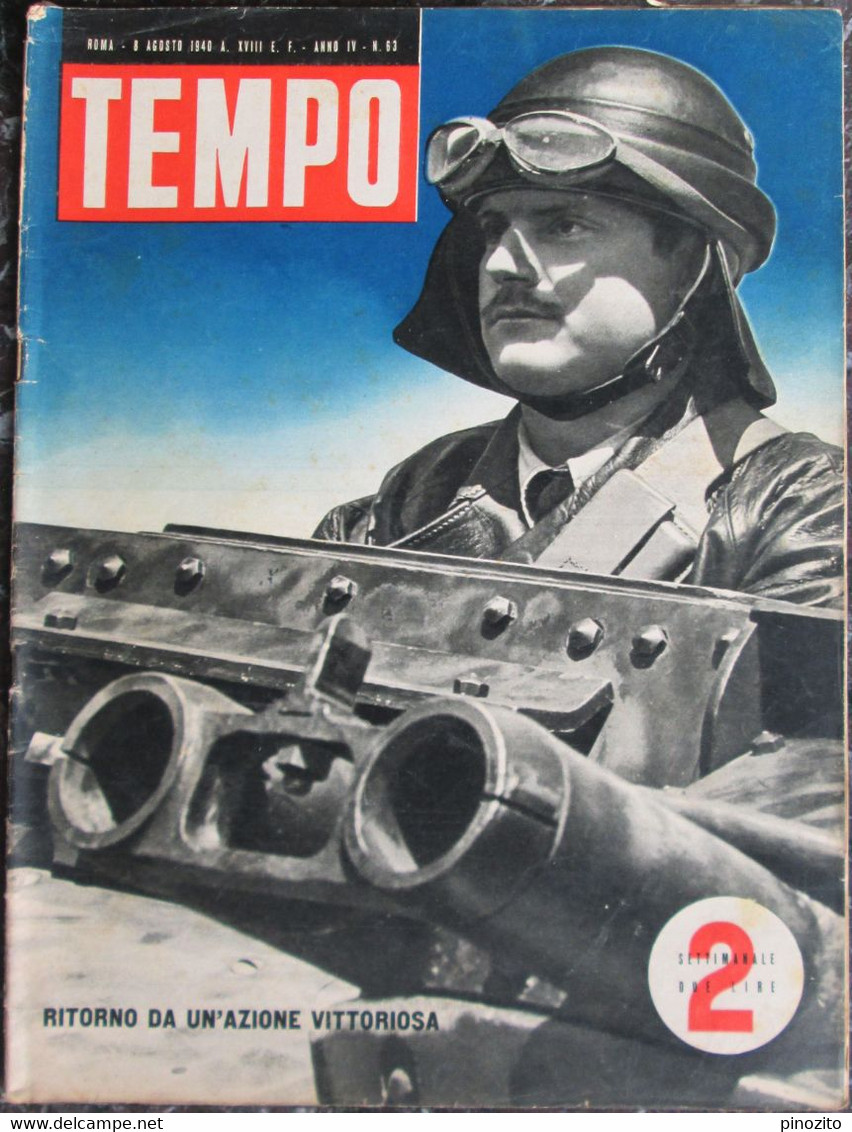 TEMPO 63 1940 Guerra MAS Francia Armando Falconi Greta Gonda Laura Solari - War 1939-45