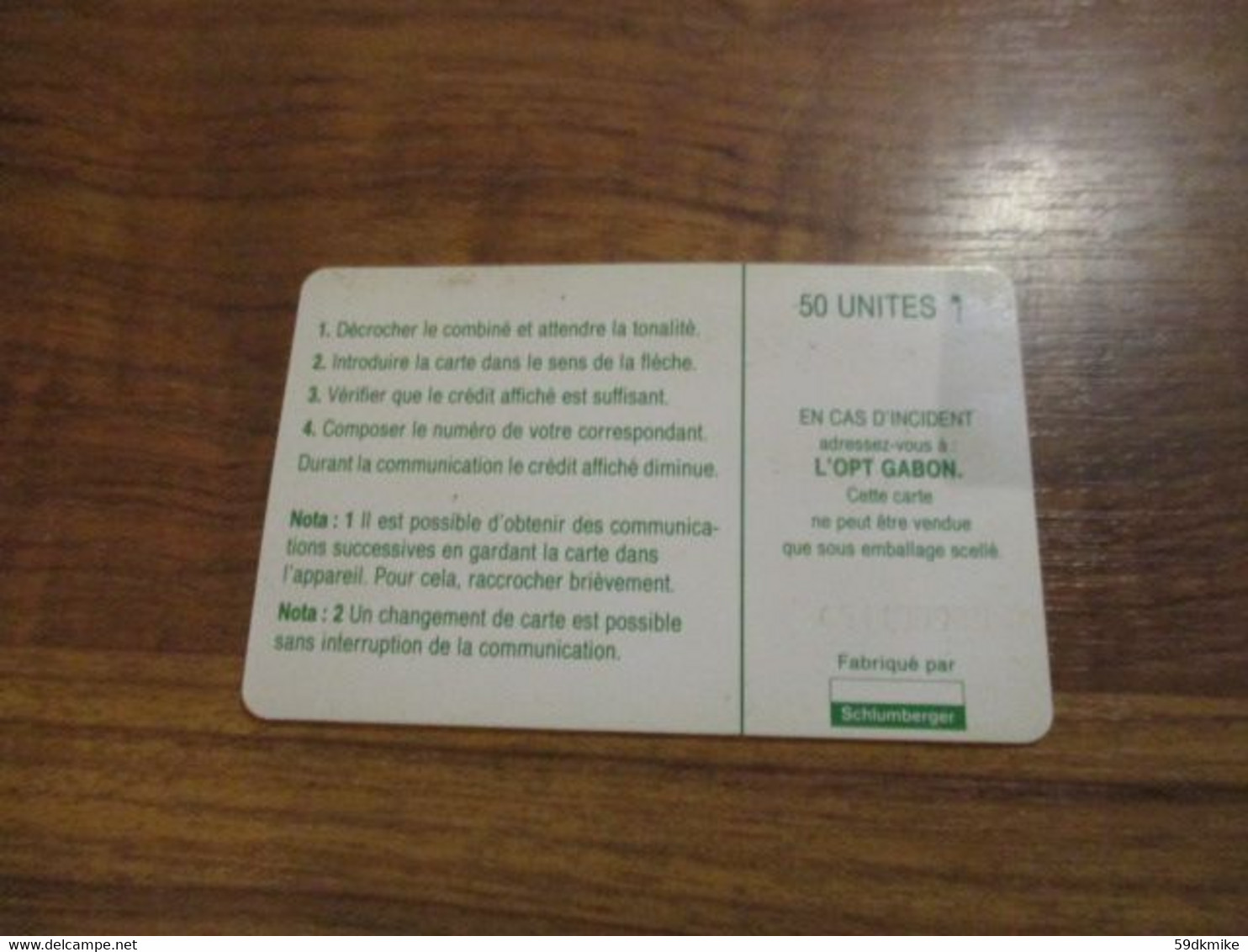 Télécarte Phonecard GABON - Nouveau Plan De Numérotage - 50 Unités - Gabun