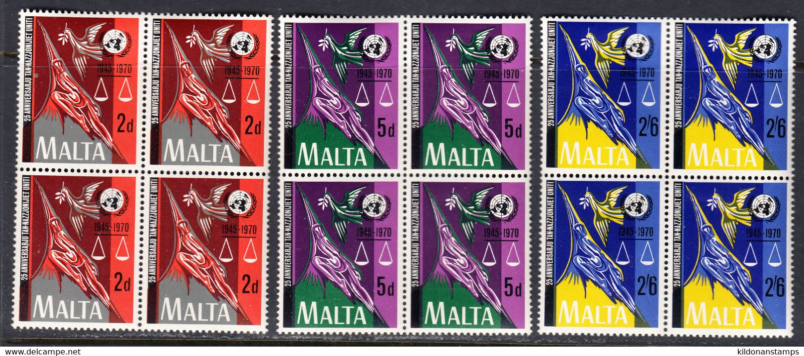Malta 1969-70, Mint No Hinge, Sc# 404-408,417-422 - Malta