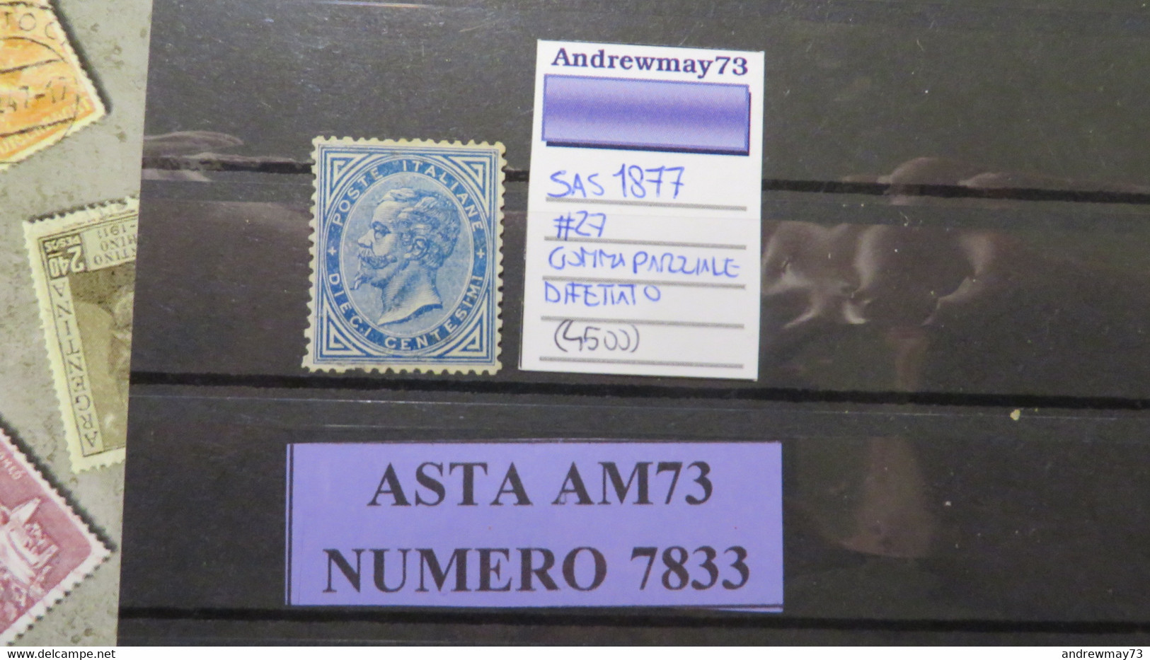 ITALY KINGDOM- WONDERFUL RARE STAMP- NOT COMPLETE GUM- 4500 € ON CATALOGUE !!! - Mint/hinged