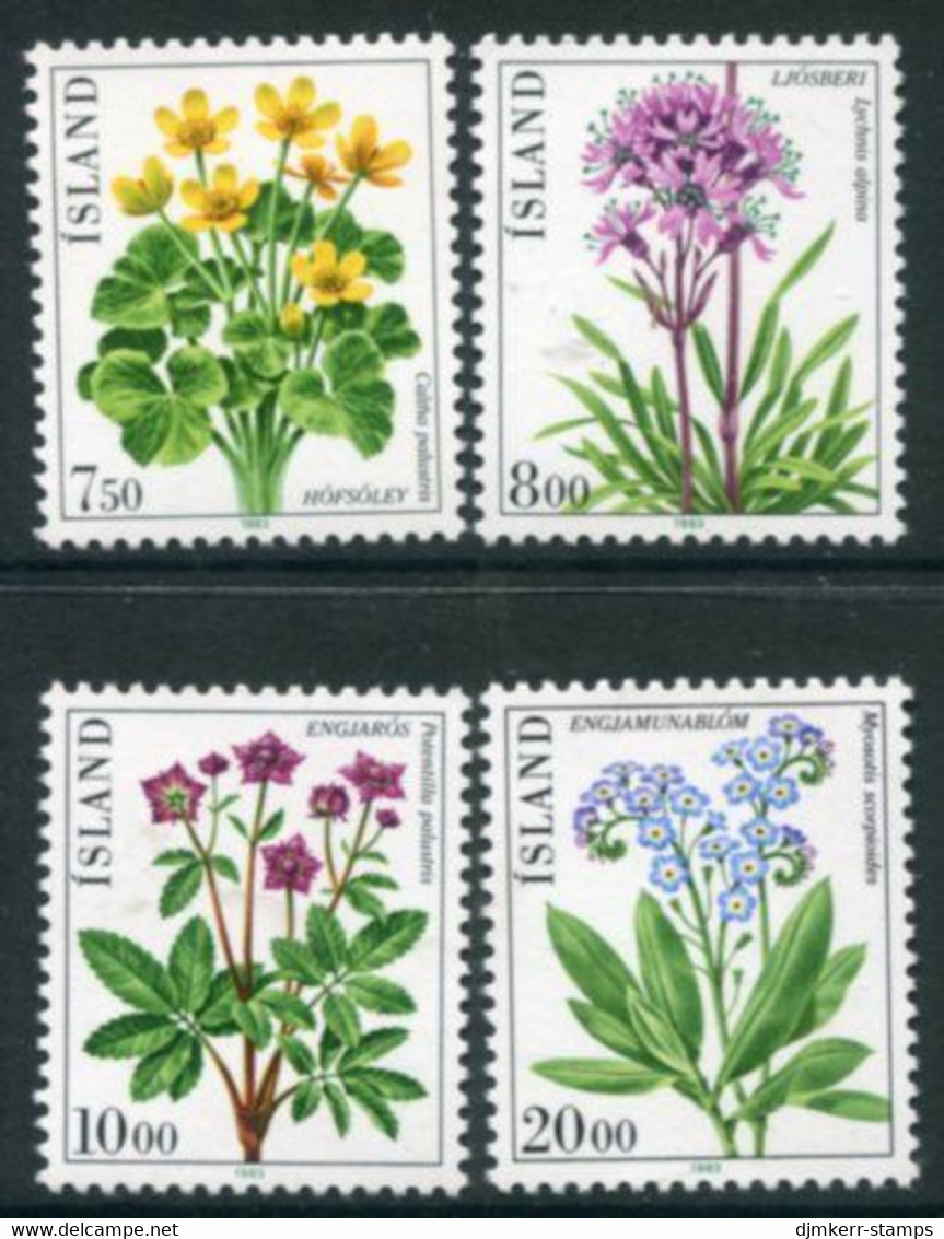 ICELAND 1983 Flowers I MNH / **.  Michel 592-95 - Unused Stamps