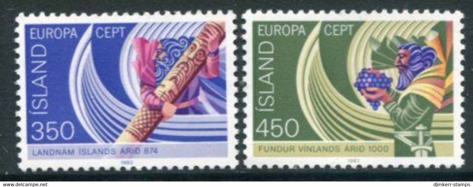 ICELAND 1982 Europa: Historical Events MNH / **.  Michel 578-79 - Ungebraucht