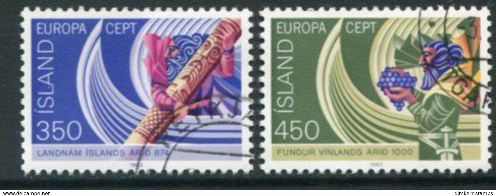 ICELAND 1982 Europa: Historical Events Used.  Michel 578-79 - Oblitérés