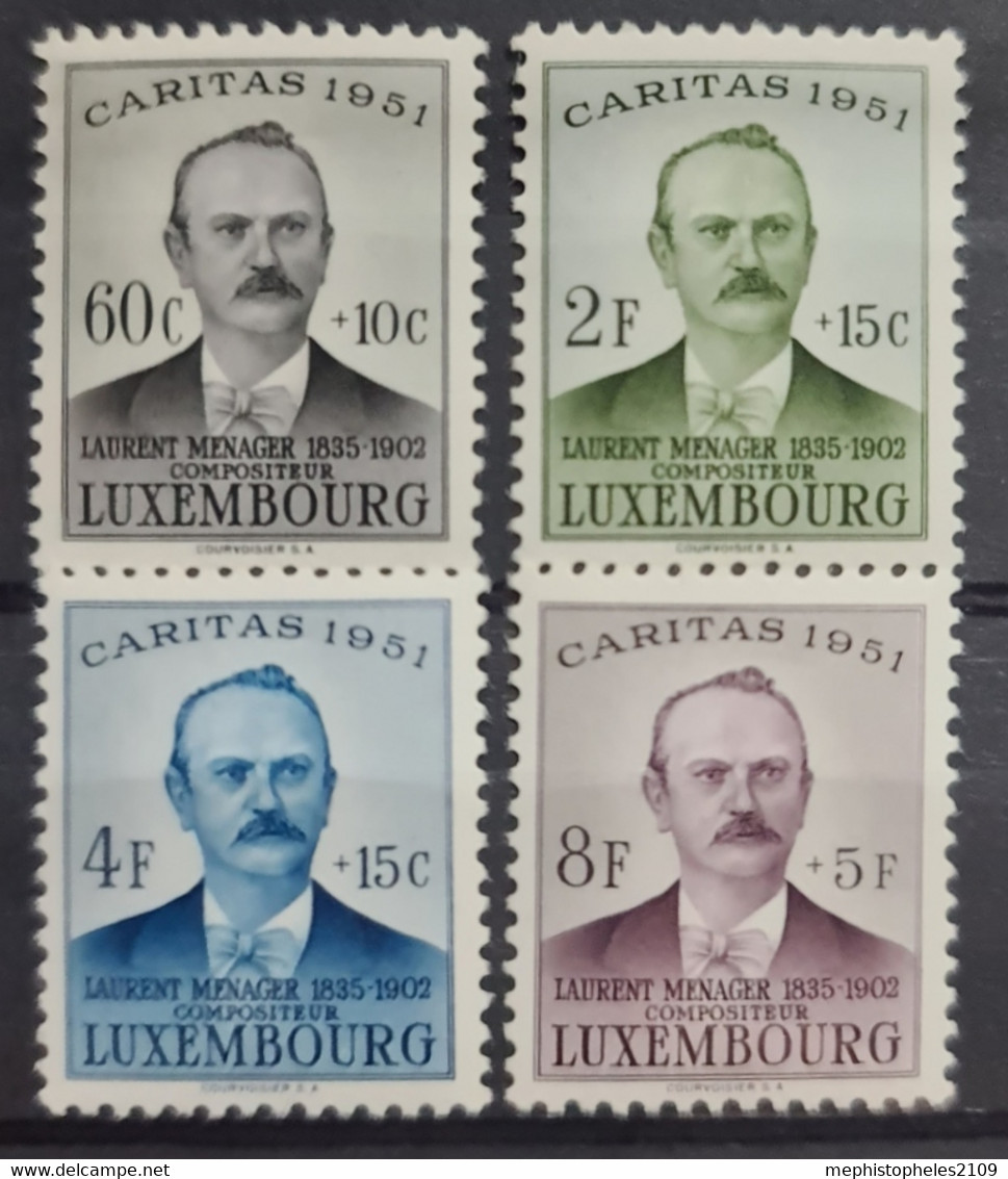 LUXEMBOURG 1951 - MNH - Mi 449-452 - Complete Set! - Usados