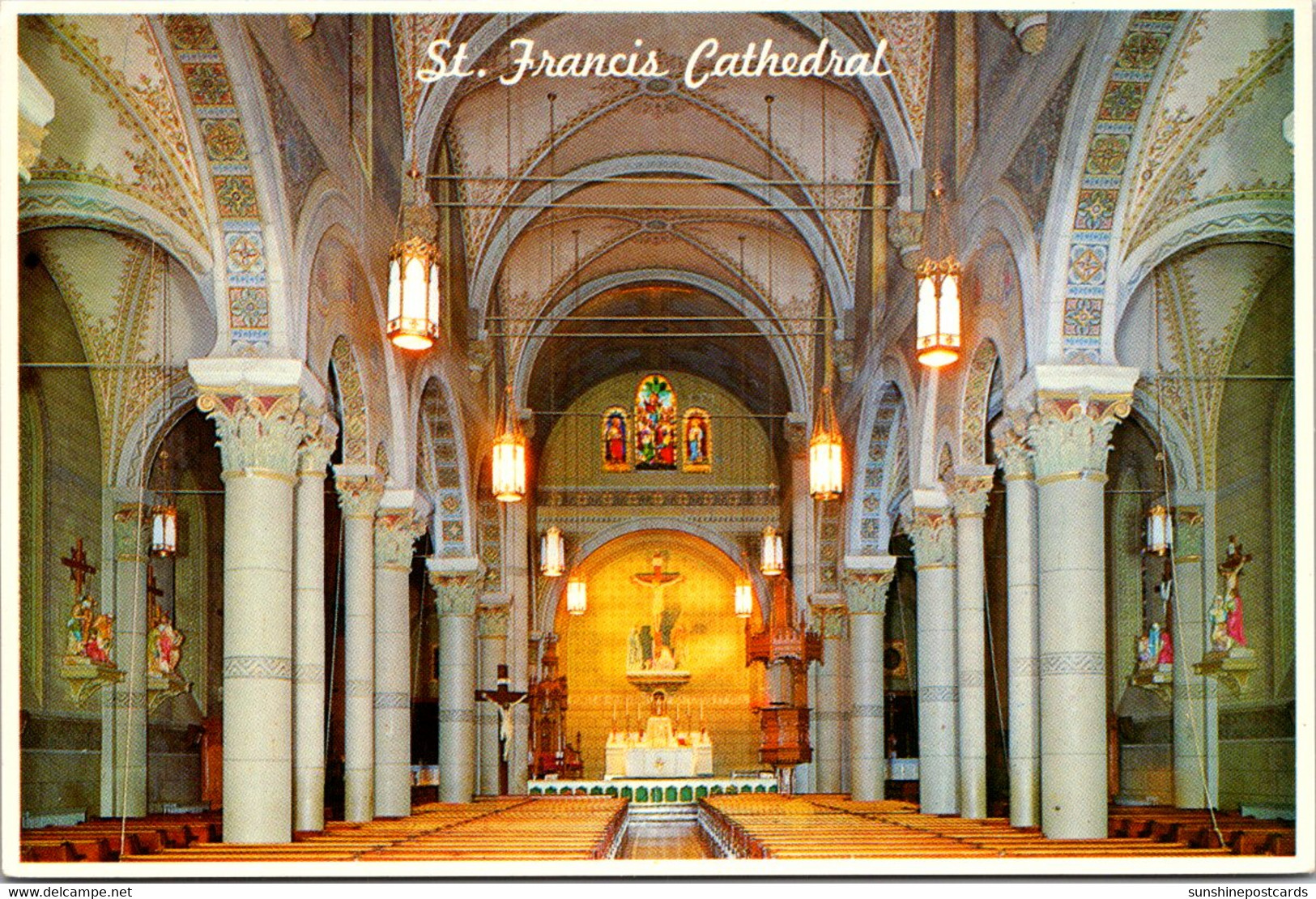 New Mexico Santa Fe St Francis Cathedral Interior - Santa Fe