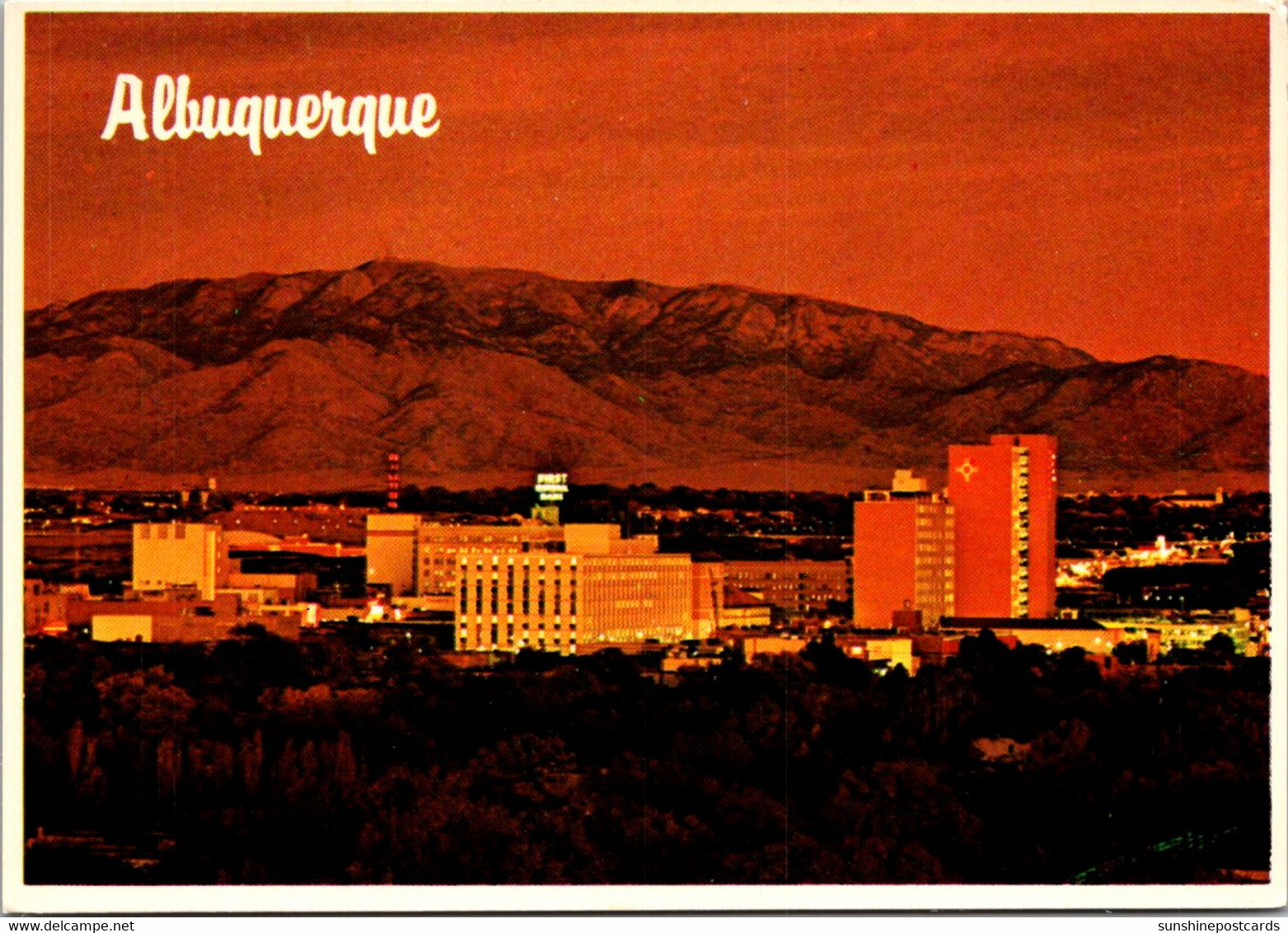 New Mexico Albuquerque Skyline At Night - Albuquerque