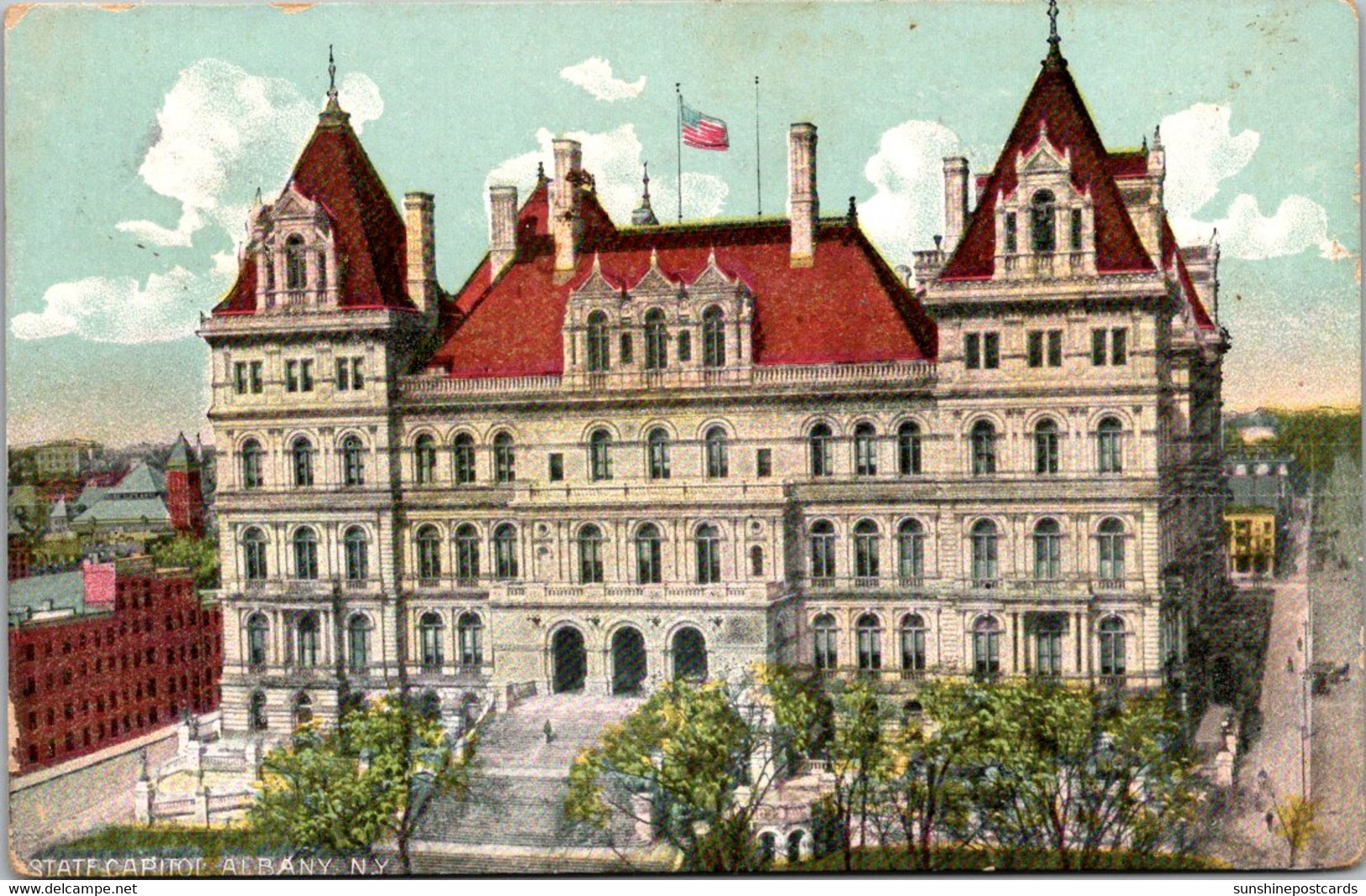 New York Albany State Capitol Building 1908 - Albany