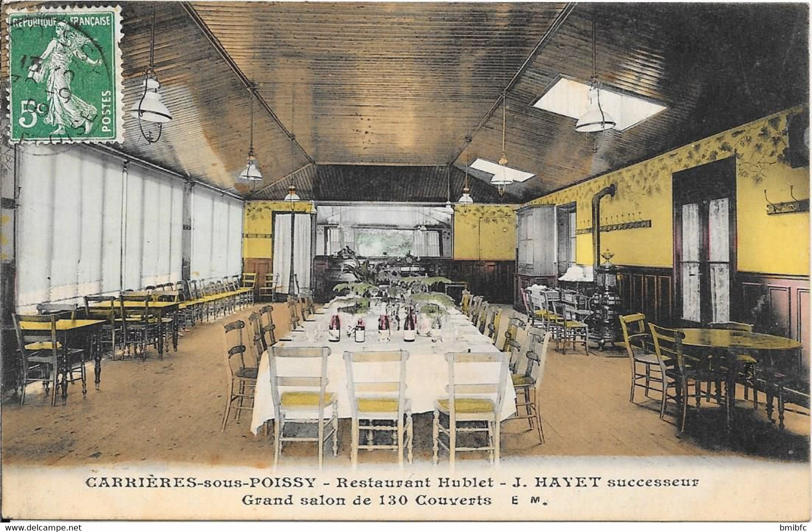CARRIERES-sous-POISSY - Restaurant Hublet - J. HAYET Successeur - Grand Salon De 130 Couverts - Carrieres Sous Poissy