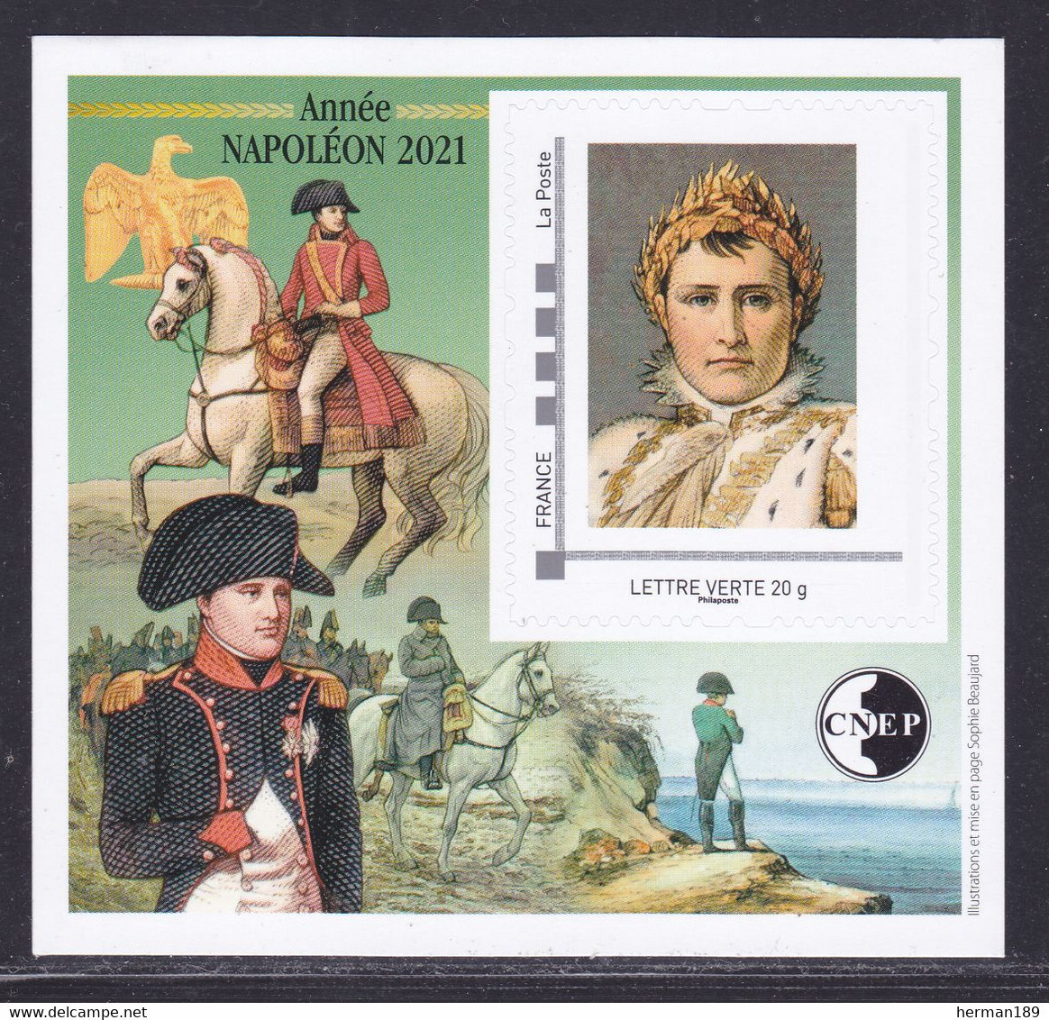 CNEP N° 88 NEUF ** MNH - SALON AUTOMNE 2021, Année Napoléon, Bloc Adhésif, TB - CNEP