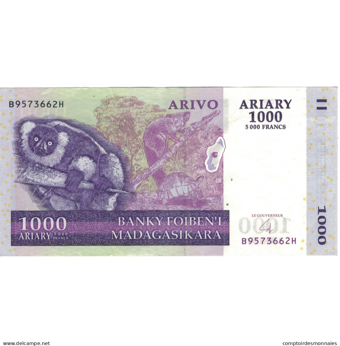 Billet, Madagascar, 1000 Ariary, 2004, Undated (2004), KM:89b, SUP+ - Madagascar