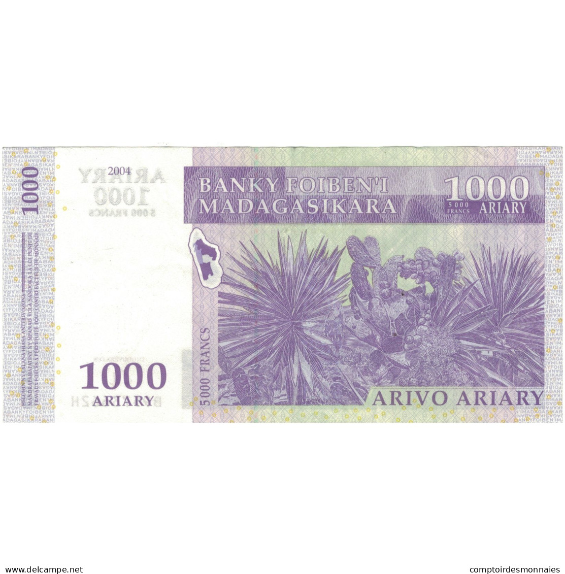 Billet, Madagascar, 1000 Ariary, 2004, Undated (2004), KM:89b, SUP+ - Madagascar