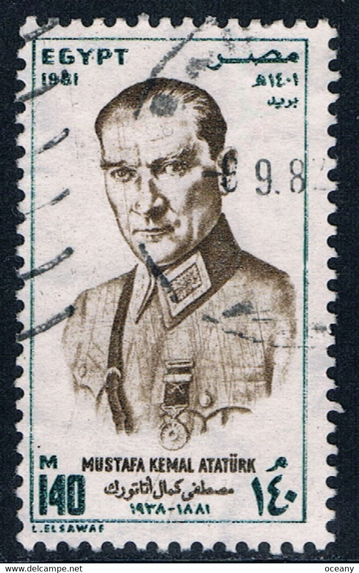 Egypte - 100e Anniversaire De La Naissance D'Atatürk 1148 (année 1981) Oblit. - Used Stamps