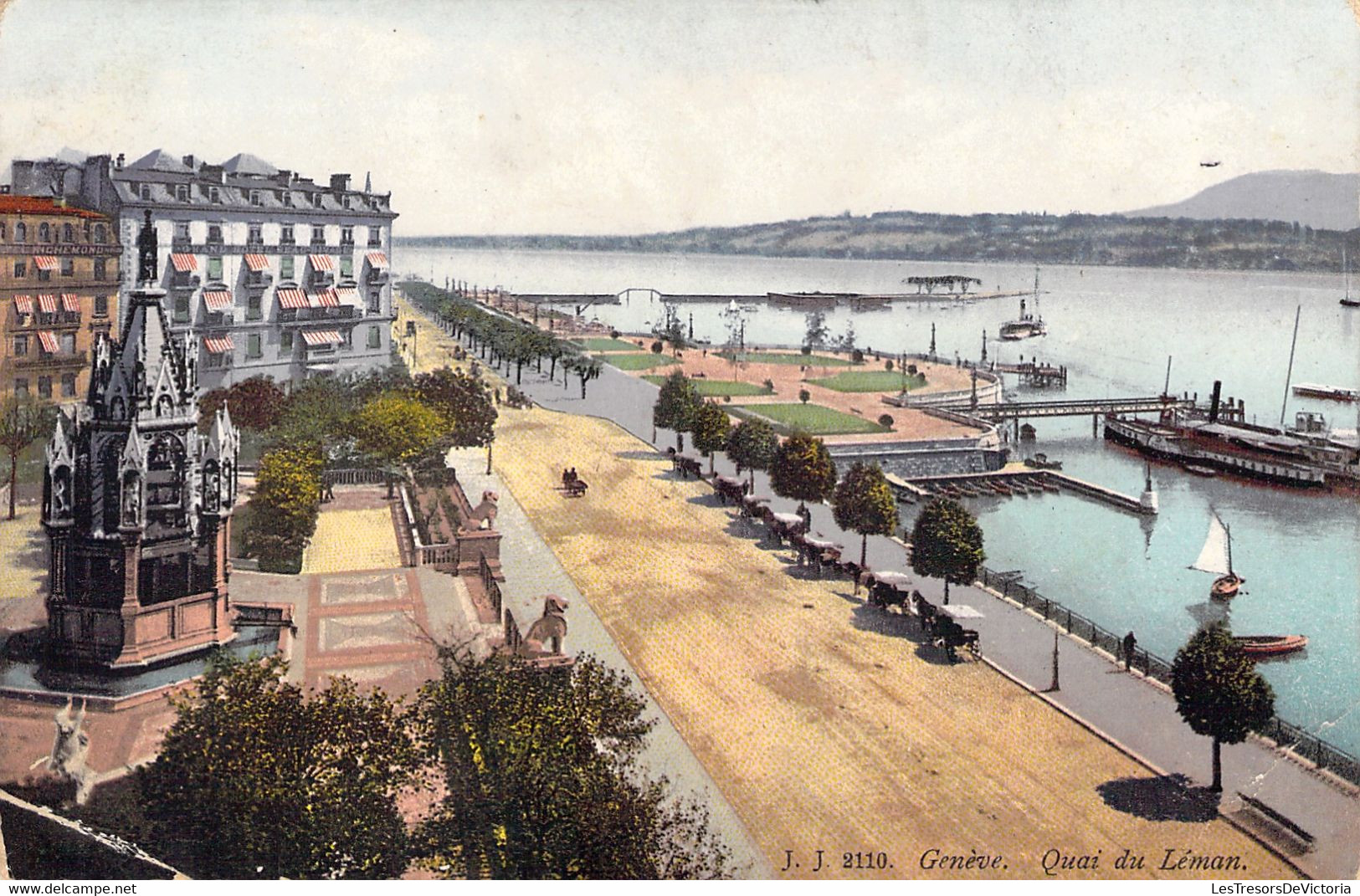 CPA Genève - Quai Du Léman - Colorisé - Genève