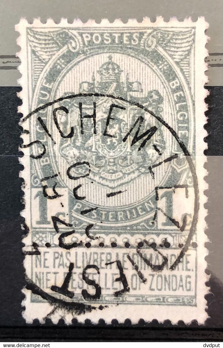 België, 1893, Nr 53, Gestempeld SICHEM-LEZ-DIEST - 1893-1907 Wapenschild