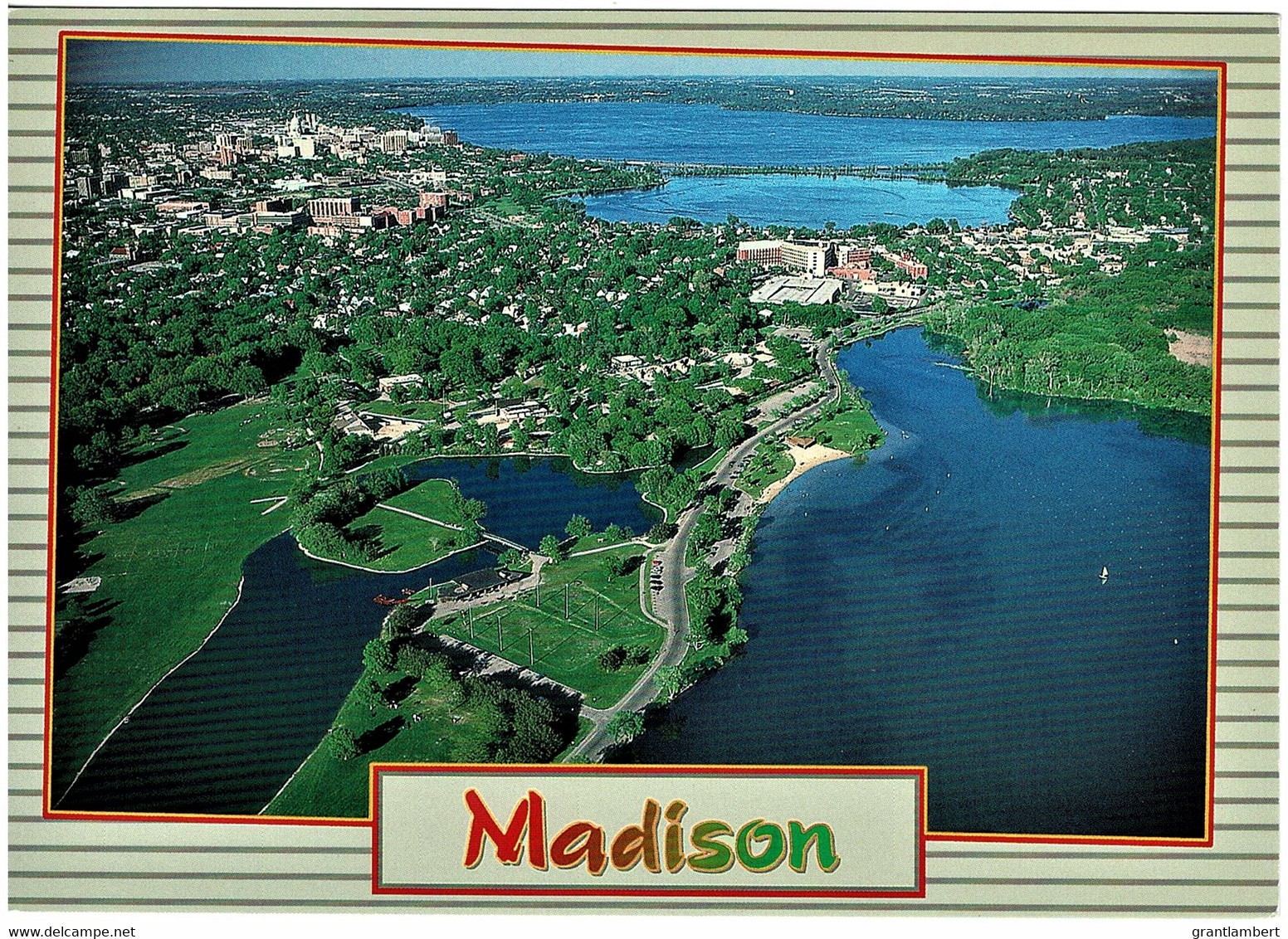 Lake Wingra And Downtown Madison, Wisonsin, US - Unused - Madison