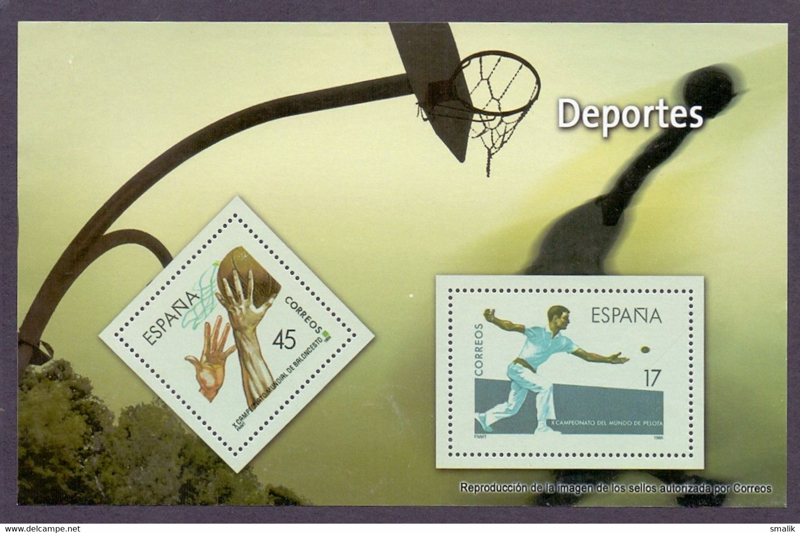 SPAIN 1986 - Deportes Sports, Miniature Sheet MNH - Blocs & Hojas