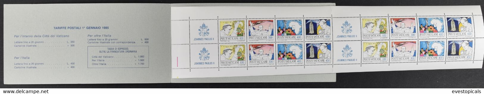 VATICAN, POPES TRAVELS / VIAGGI DELPAPA 1984 - BOOKLET - Postzegelboekjes