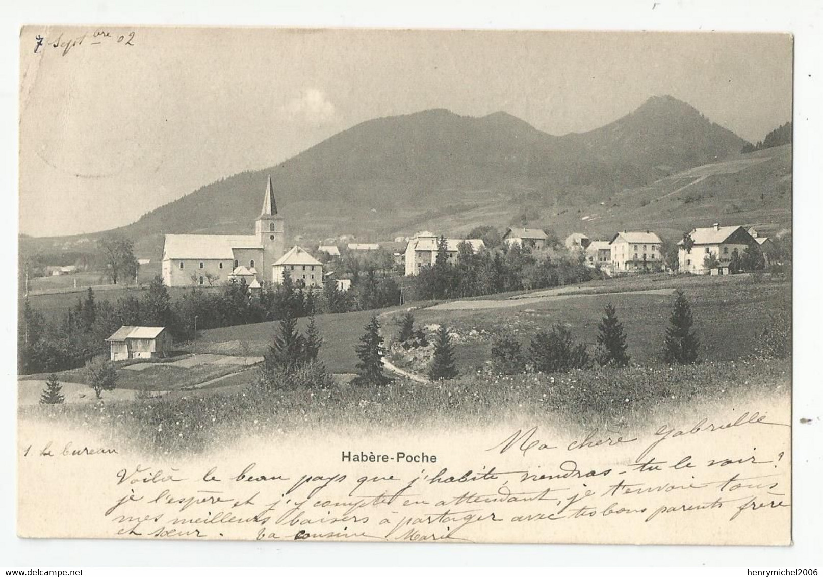 74 Haute Savoie Habère - Poche 1902 - Other & Unclassified