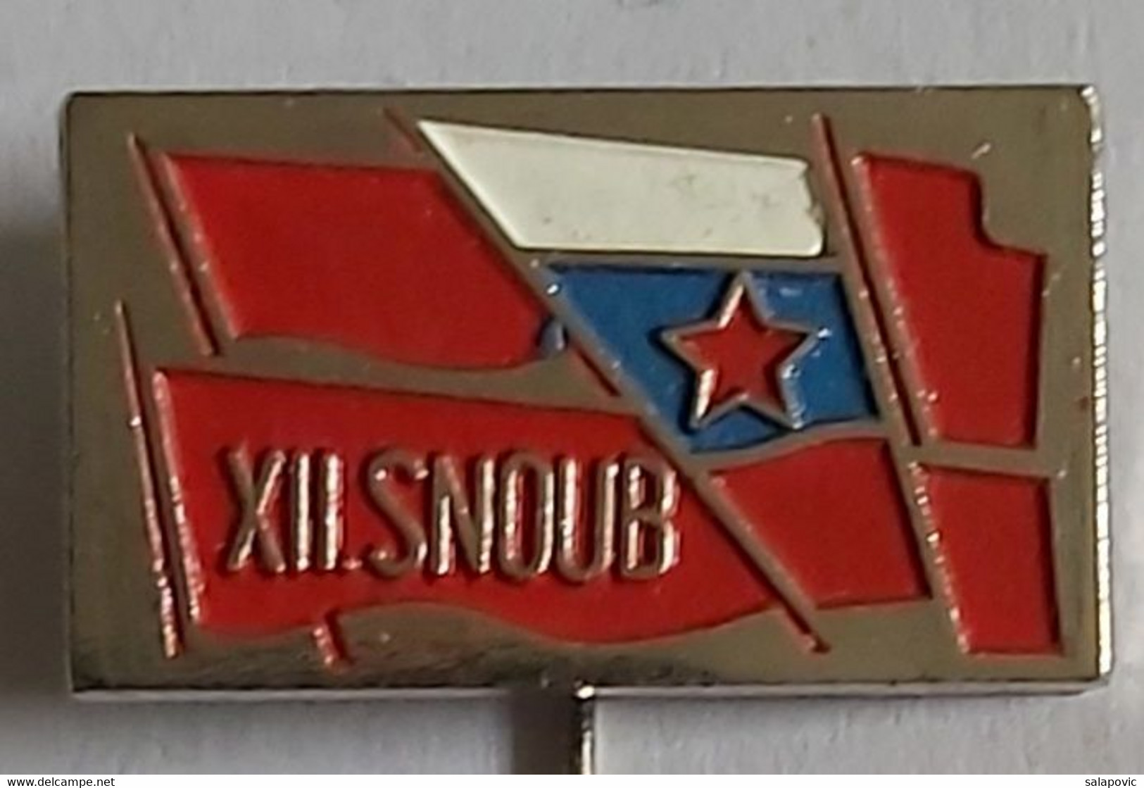 XII. SNOUB Slovenia Yugoslavia JNA  PIN A6/6 - Militaria