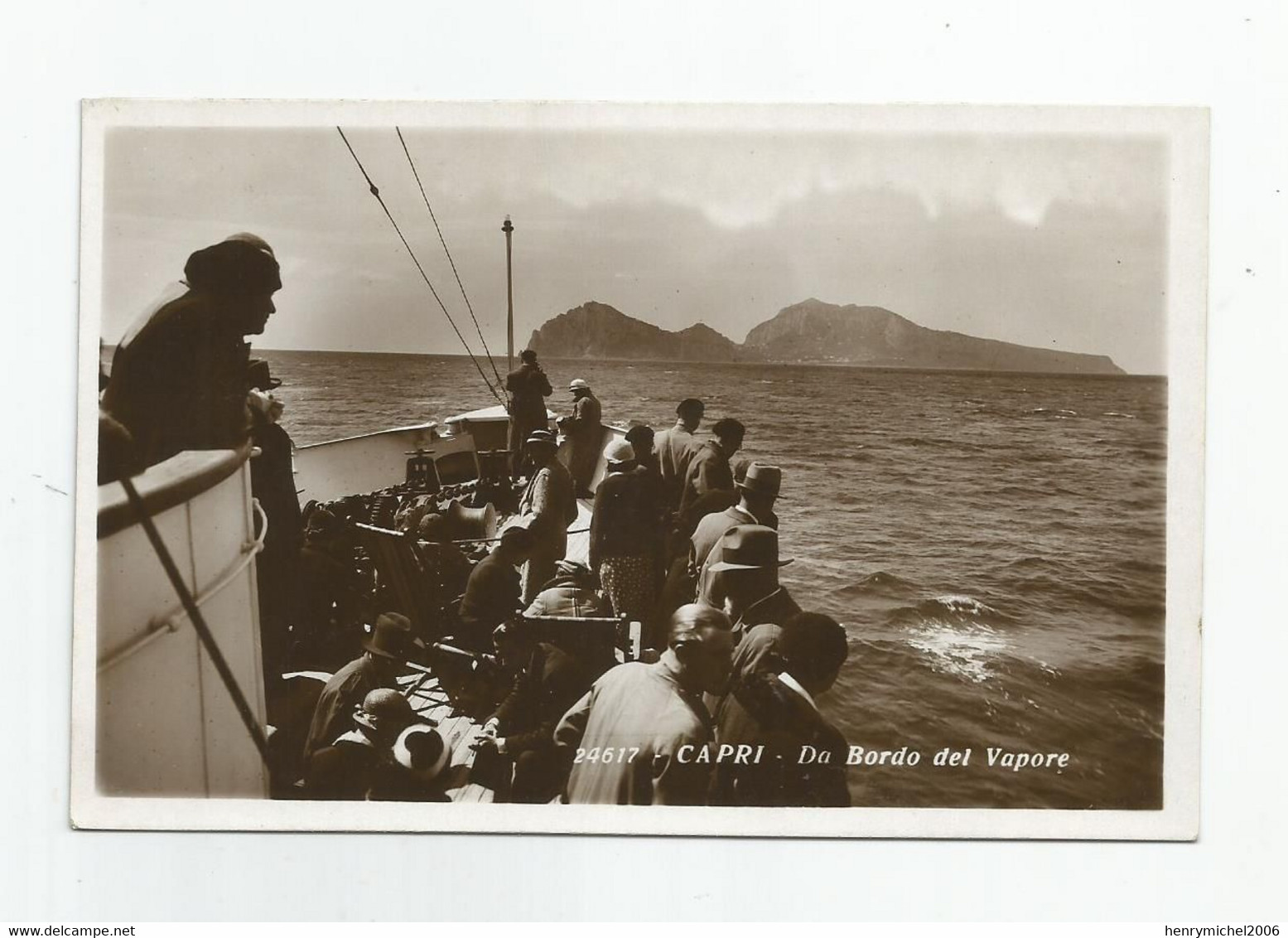 Italie - Italia - Italy - Capri Da Bordo Del Vapore , Bateau Vapeur - Autres & Non Classés