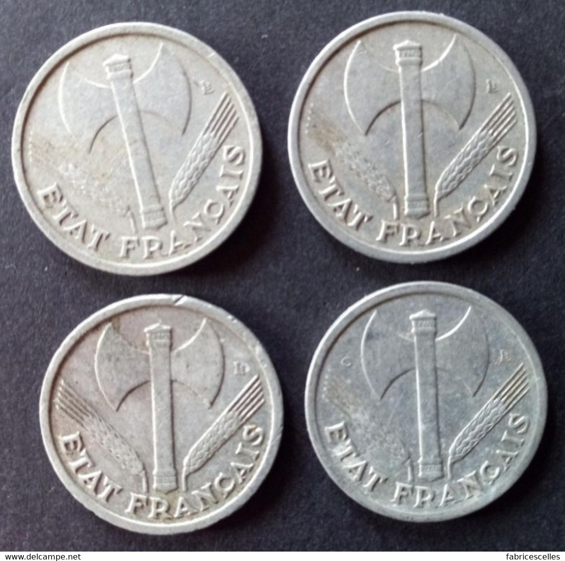 Lot De 4 Pièces 1 Franc Bazor - 1 Franc