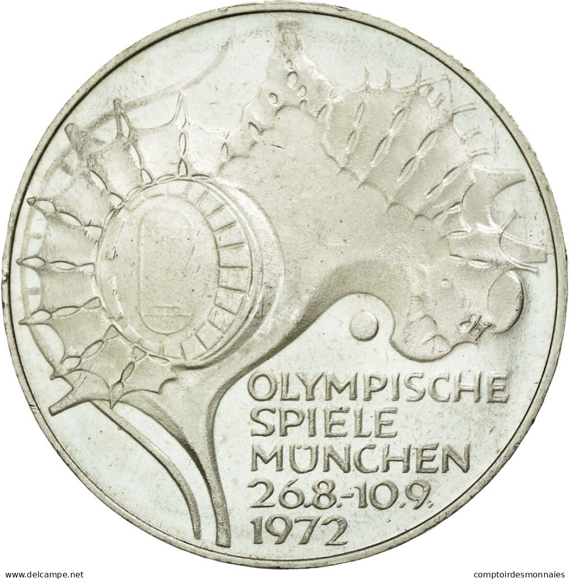 Monnaie, République Fédérale Allemande, 10 Mark, 1972, Stuttgart, SUP+ - Commemorative